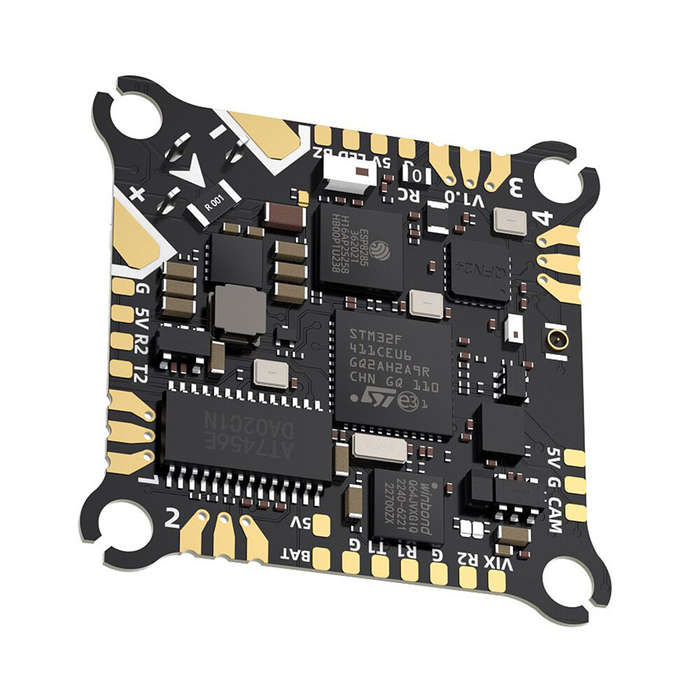 1 PC - 25.5x25.5mm GEPRC TAKER F411-12A-E 1-2S AIO F4 Flight Controller 12A 4in1 ESC for Darkstar20