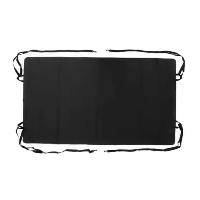 Black - 600D Waterproof RV Rear Barn Door Awning Cover Rear Barn Door Awning Cover Waterproof Sunsha