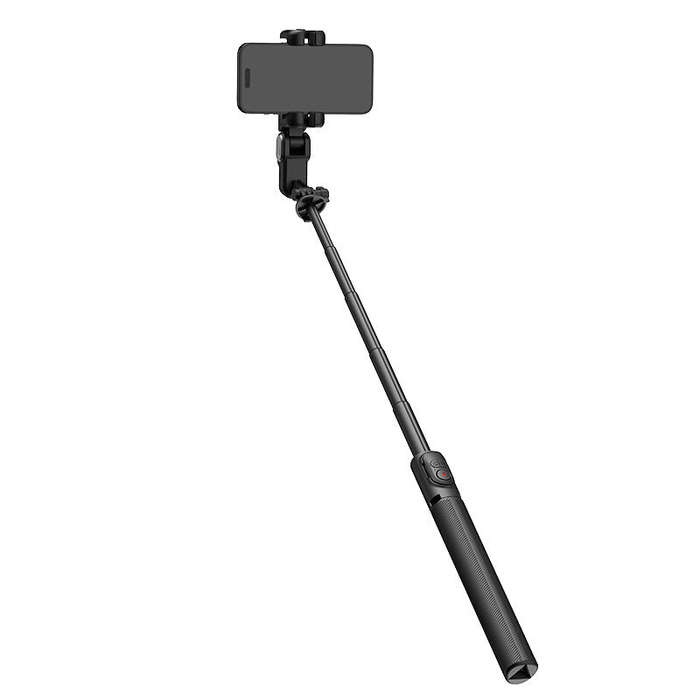 White - Aochuan M2 Pro Handheld Gimbal Selfie Stick Tripod with Fill Light AI Face Tracking Gesture