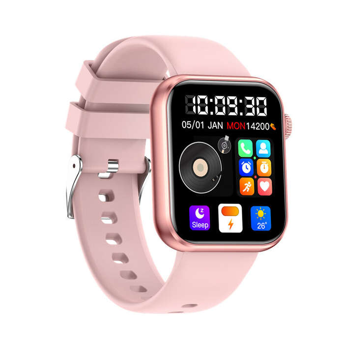 Black - SENBONO M100 1.85-inch HD Screen 512MB Memory Video Dial DIY bluetooth Call Heart Rate Blood