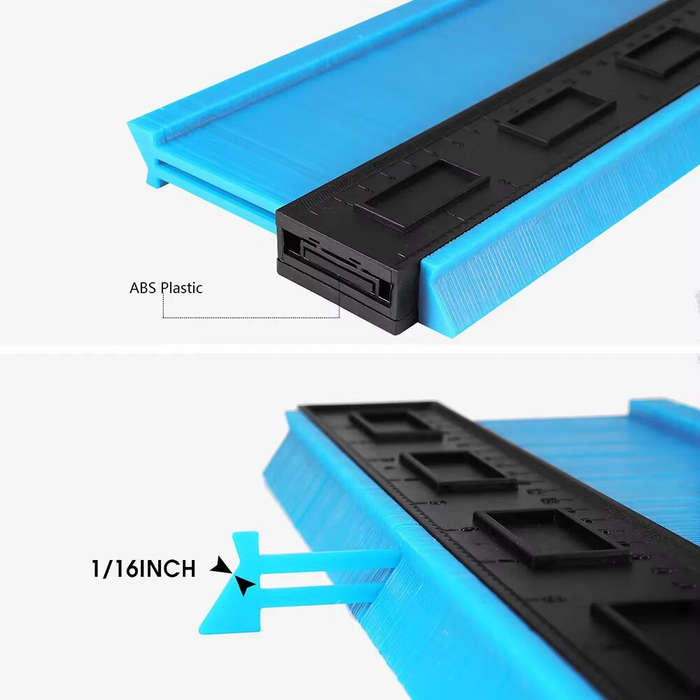 Blue - Contour Gauge 10 Inch Widen Profile Gauge Measure Ruler Contour Duplicator For Measurement Ti