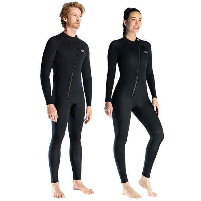 2XL - DIVE&SAIL 3mm Warm Neoprene Long Sleeve Wetsuit High Elasticity Wear-resistance Diving Suit Th