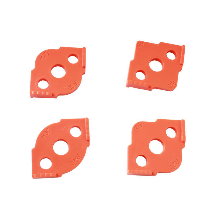 4pcs Woodworking Router Corner Templates Jig R Angle Routing Curved Corner Milling Circular Radian H