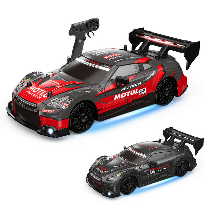 Black - ENOZE 8800 8801 8802 RTR 1/24 2.4G 4WD 30km/h Drift RC Car GTR Support APP Control Full Prop