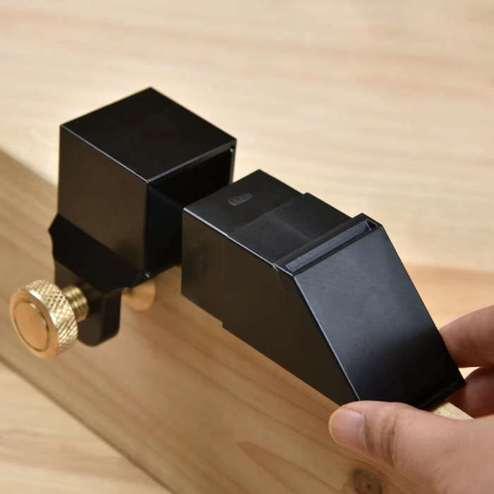 Black - Woodworking Guide Dovetail Gauge Hand Saw Guide Plastic 90-Degree Right Angle Woodworking Ma