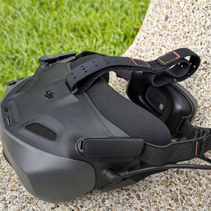 Black - Comfortable FPV Goggles Headband Adjustable Lycr Head Strap Lightweight Sweat Anti-Slip Pres