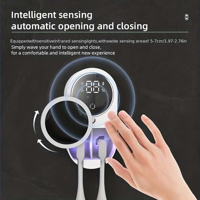 Intelligent Sensor Toothbrush Sanitizer Case UV Smart Toothbrush Sterilizer Toothbrush Holder With I