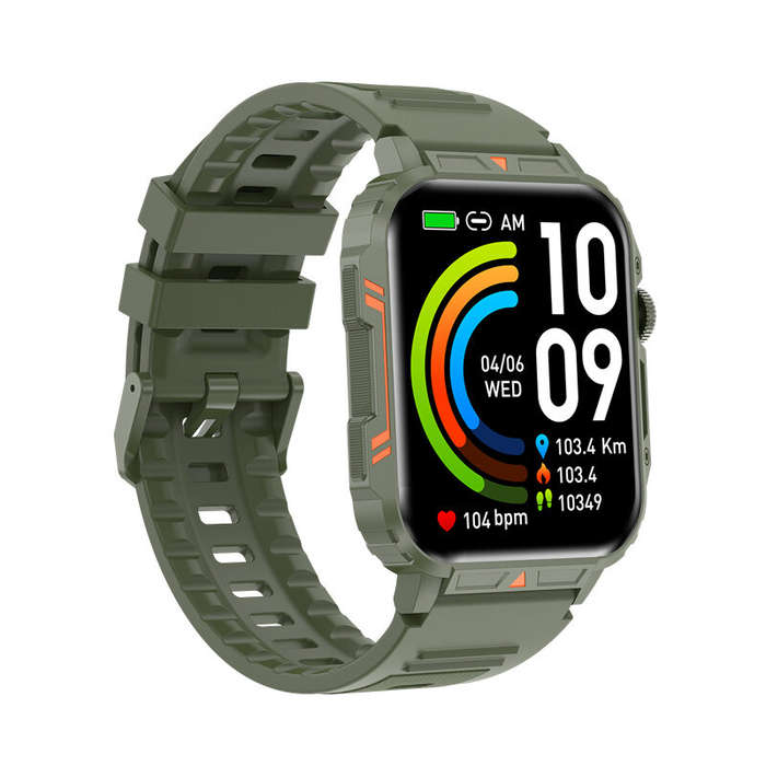 Black - L81 1.95inch HD Screen bluetooth Call Heart Rate Blood Pressure Blood Oxygen Monitor Sleep M
