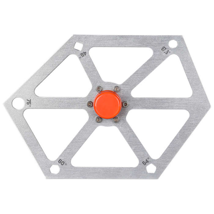 A - Aluminum Alloy Hexagon Ruler for Table Saw Multi-angle Measuring Tool Saw Angle Finder Gauge Pro