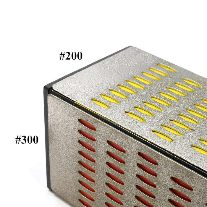 #A - 4 Sided Sharpening Stone Diamond Sharpening Block Kitchen Knife Sharpener Whetstone