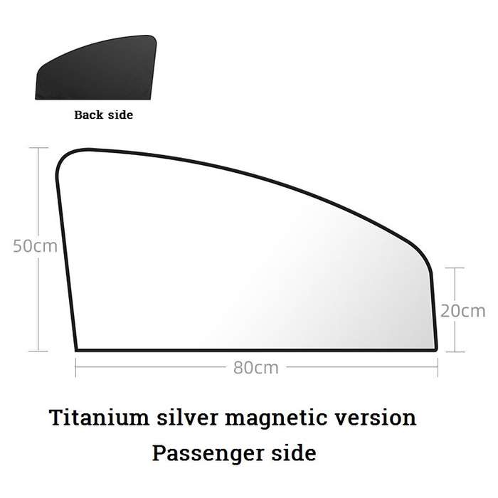 Right - Magnetic Car Sun Shade UV Protection Curtain Window Sunshade Side Summer Protection Window F