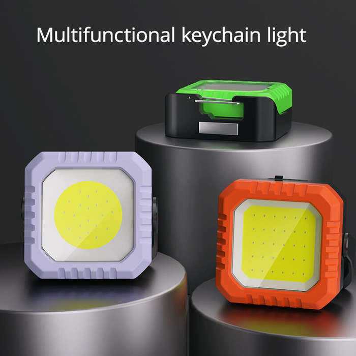 Purple - IPree 500LM USB Rechargeable Work Lights IPX4 Waterproof Mini LED Flashlight Lantern for Ou