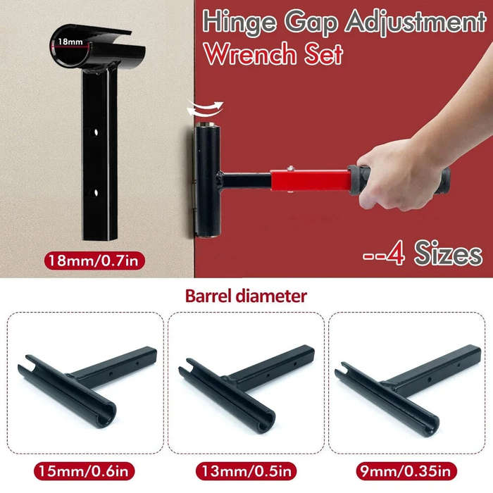 Kit - Adjustment Tool 9/13/15/18mm Door Hinge Wrench Kit Door Hinge Precision Tool Set With Replacem