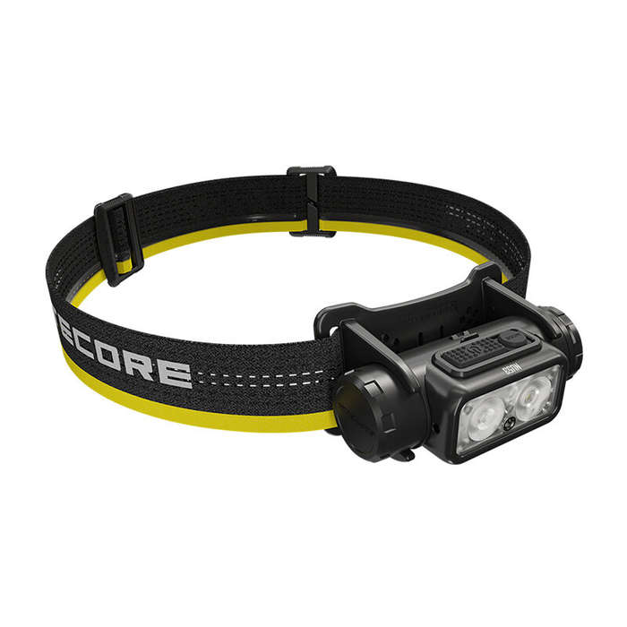 Black - NITECORE NU53 1800lm High Lumen LED Headlamp 8 x NiteLab UHE LEDs Rechargeable Lightweight W