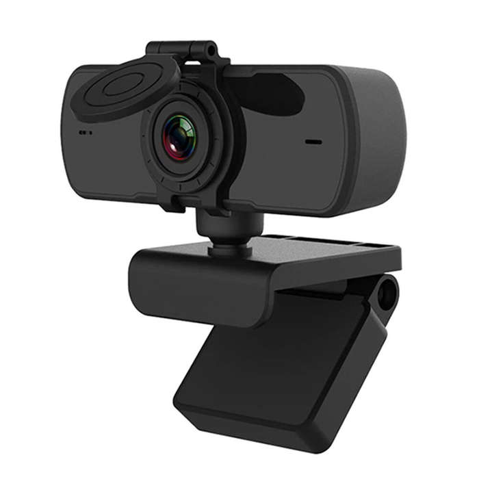 1080P FHD Computer Camera Auto Focus 360 Rotation USB Driver-free Web Cam with Mic for Live Conferen