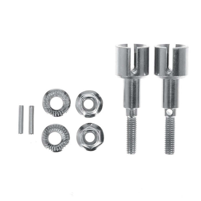 Silver - 2PCS HBX 2996A 2996 FC610 1/10 RC Car Parts Metal Rear Wheel Cup T2113 Vehicles Models Acce
