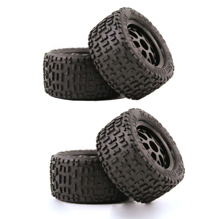 Sand/Water Tires - 4PCS Tires Wheels All Terrain Universal Off-Road for MJX 16207 16208 HBX 16899 16