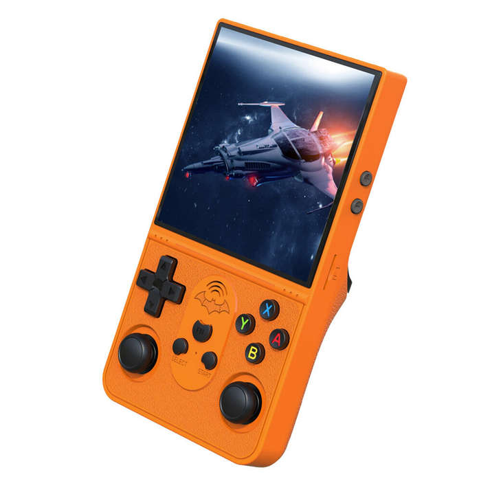 Purple - T16MAX 128G 30000+ Games Retro Handheld Game Console 4-inch IPS Screen RK3326 Quad Core Dua