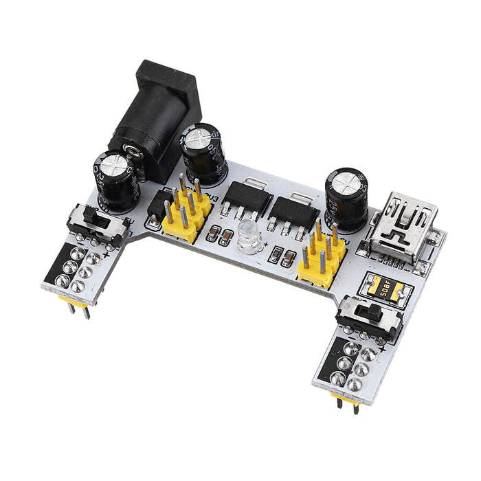 MB102 2 Channel 3.3V 5V Breadboard Power Supply Module White Breadboard Dedicated Power Module MB-10