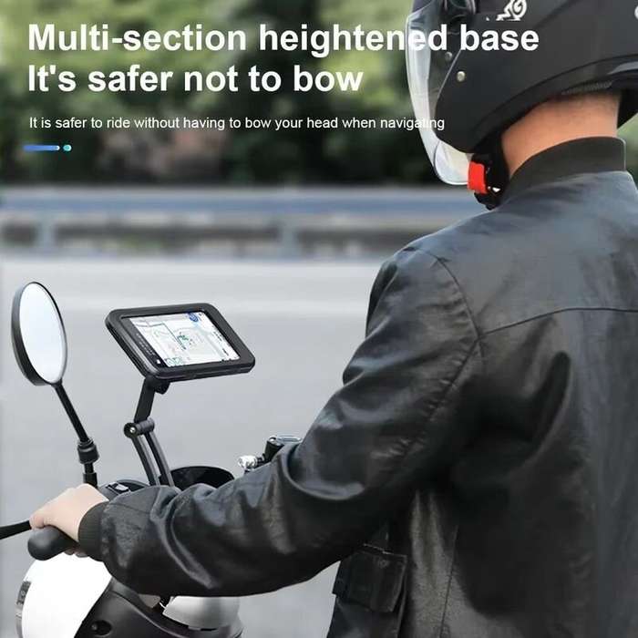 Handlebar Type - Waterproof Motorcycle Bike Mobile Phone Holder Magnetic Universal Bicycle GPS 360 S