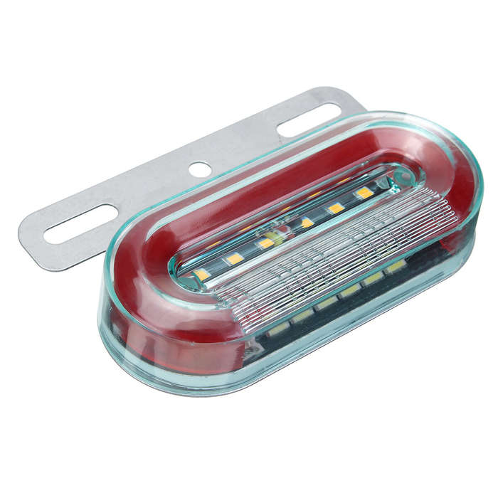 Amber - 1PC 12LED 12V Flowing LED Side Marker Signal Light Indicator For Truck Trailers