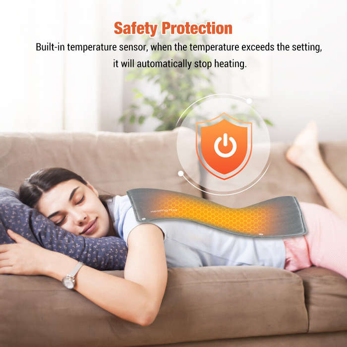 Grey - TENGOO 30x50cm USB Graphene Electric Heating Pad Portable Foot Heater Winter Hand Warmer Abdo