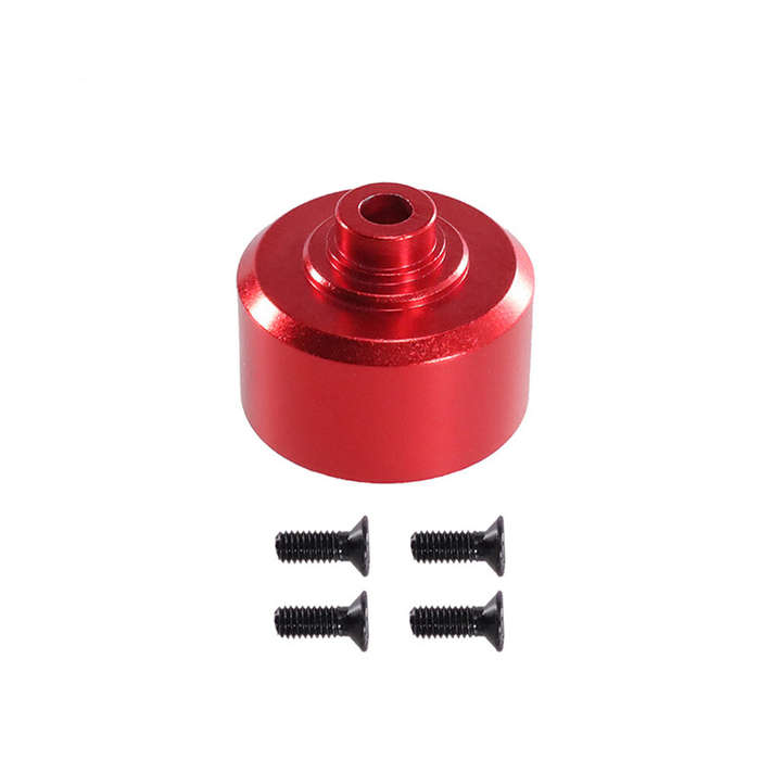 Red - Upgraded Metal Parts Differential Case Housing for MJX 1/10 10208 RC Car Vehicle Models Access