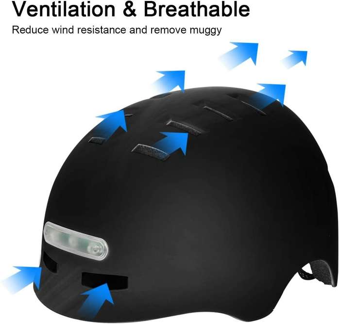Ultralight Cycling Helmet Bicycle Helmet Electric Scooter Helmet Smart Tail Light Bike for Bicycle C
