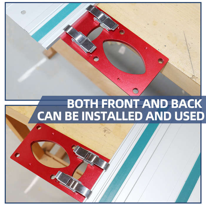 Red - ENJOYWOOD Track Saw Rail Square Guide Right Angle Guide Angle Stop for Makita Festool Milwauke