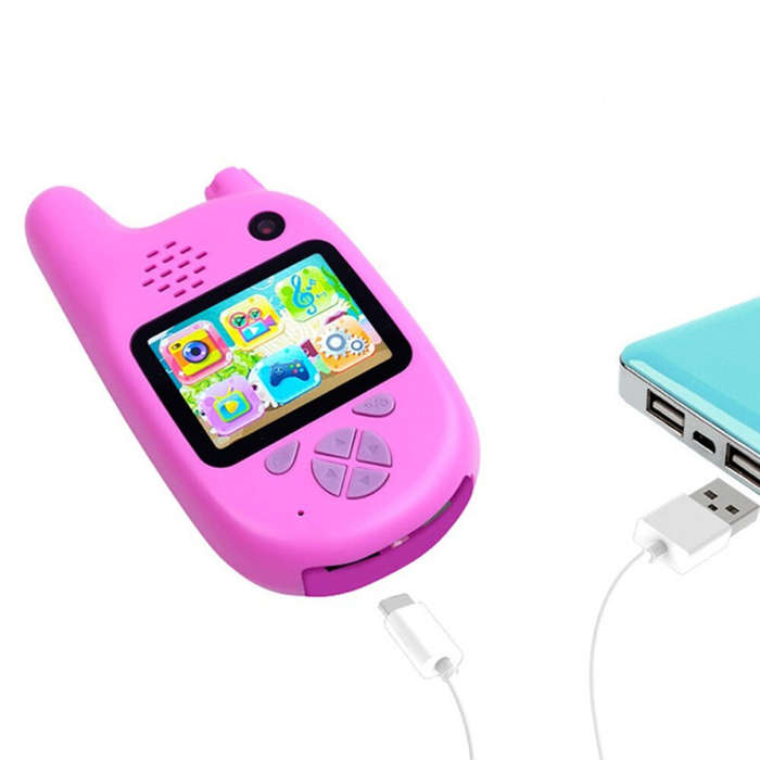 Pink - IPRee X3 Children 1080P 2000W Camera Walkie Talkie Multifunction VCR MP3 Video Recorder Photo