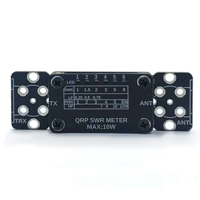 Black - 3-30mhz DIY 12W SWR Meter Kit SWR Power Meter for Shortwave Radio Station Debugging QRP SWR
