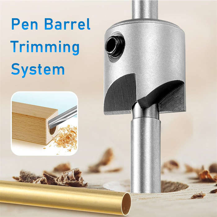 #2 - Woodworking Pen Mandrel Saver Pen Making Kit #2 Morse Taper Shank with 7mm Drill Bit Mill Cutte