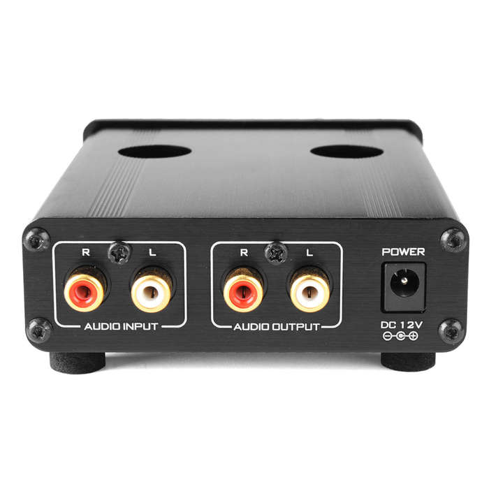 Black L - DING SHINE HiFi Digital 6J1 Vacuum Tube Treble Bass Mini Stereo Audio DAC Pre Amplifier