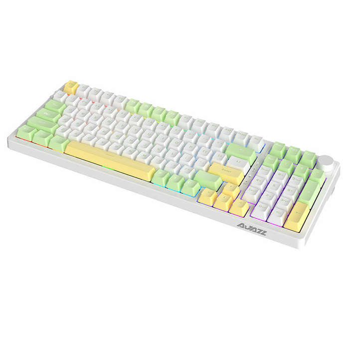 Ajazz AK992 Gasket 3-Mode Mechanical Keyboard RGB 100 Keys bluetooth Wireless 2.4G Hot Swap or Gamer