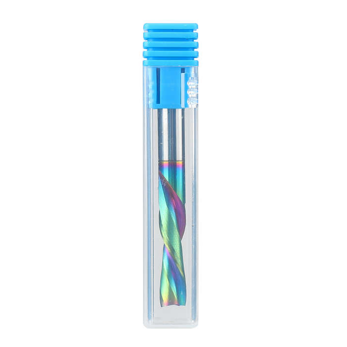 1/4 Inch Shank Downcut - HONGDUI Downcut Spiral Router Bit 1/4 Inch Shank 1/4 Inch Cutting Dia. DLC