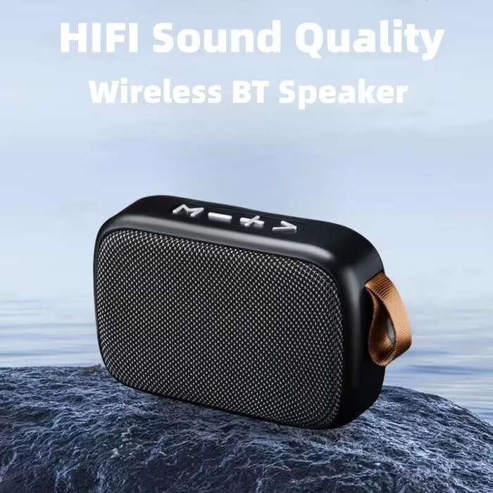 Black - G2 Portable bluetooth Speaker Mini Fabric Speaker HiFi Loudspeaker Deep Bass Hands-free Call