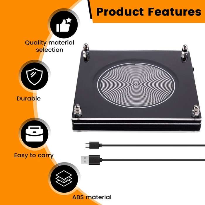 Silver - 7.83Hz Low Frequency Signal Generator Portable Design High Stability Circuit USB Type-C Rec