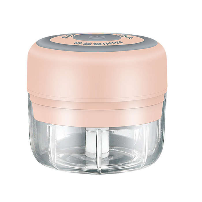 Green - 100ml Wireless Electric Garlic Masher Press Stirrer Chopper Rechargeable Onion Multi-functio