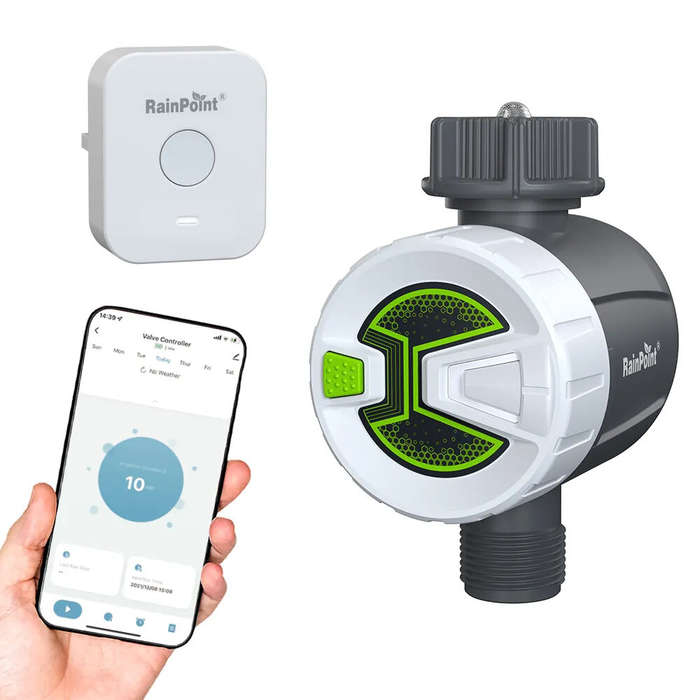 WiFi Version - Rainpoint Sprinkler Timer WIF bluetooth Smart Water Timer Remote Control Wireless Hos