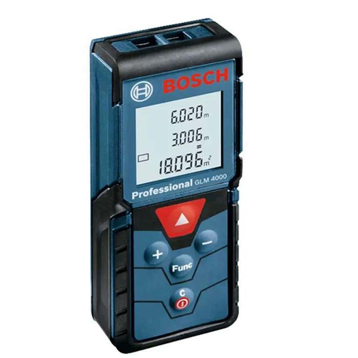 .A - GLM4000 Professional Laser Distance Meter 40m IP54 2mm Accuracy Multiple Measurement Modes Auto