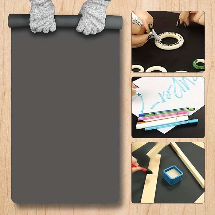 Grey - Premium Silicone Glue Mat Heat-Resistant Non-Skid 23x15 inch Easy-to-Clean Woodworking Crafti