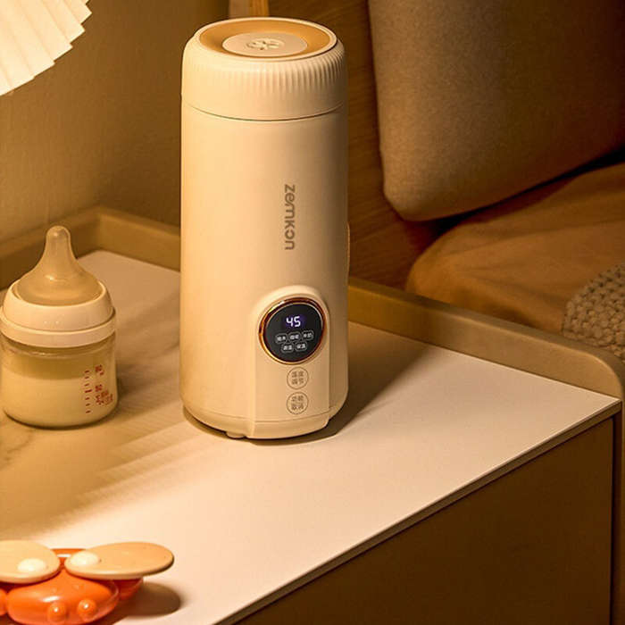 Beige - Zemkon Thermal Water Bottle Water Heating Vacuum Cup Adjustable Temperature Boiling Mug Stai