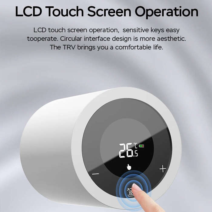 White - EWeLink APP ZigBe Thermostat Radiator Actuator LCD Display Smart Home Programmable Thermosta