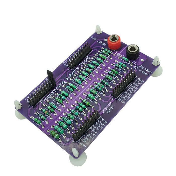 Board Only - 1uH to 2.2mH E12 Standard 40 Values Programmable Inductor Board