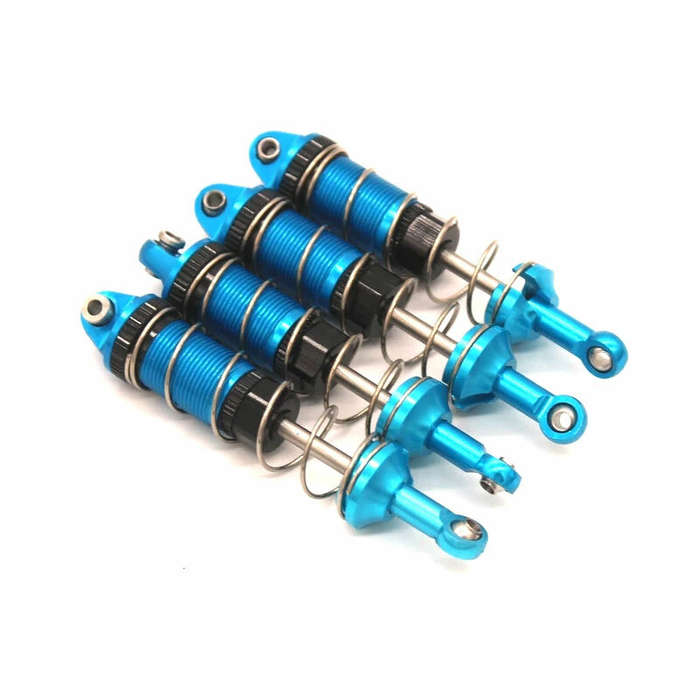 Titanium - MJX 16207 16208 16209 16210 1/16 Rc Car Metal Upgrade Parts Front And Rear Shock Absorber