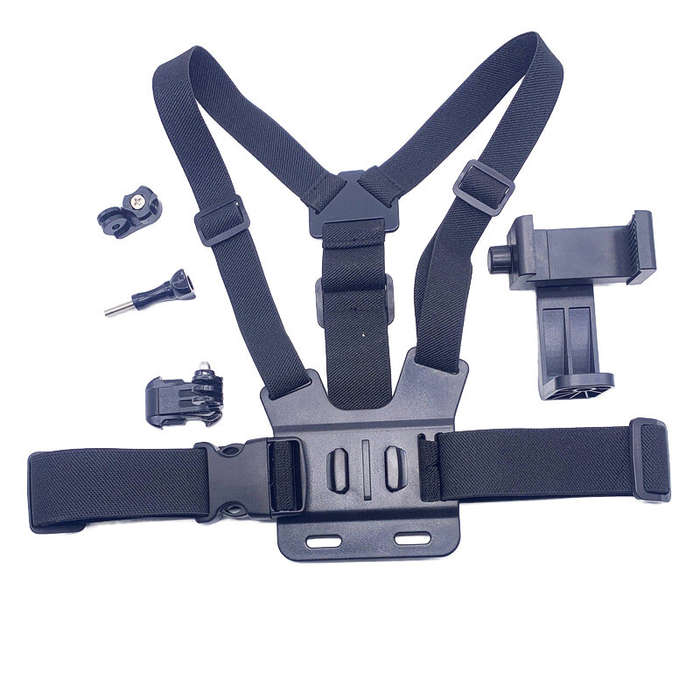 Black - XANES First-person View Bike Holder Sports Chest Shooting Camera Strap Live Outdoor Cycling