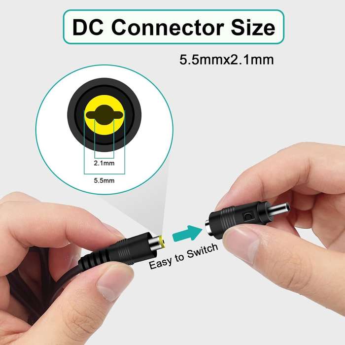 US Plug - Universal Power Supply 30W AC to DC Adapter 3V-12V 2A with 5V 2.1A USB Port 8 DC Plugs EU/