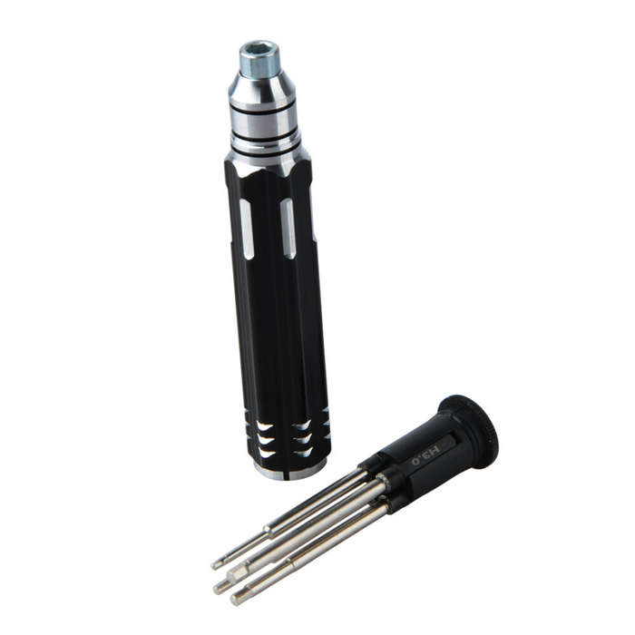 Red - 4 In 1 Screwdriver Hexagon Head H1.5 H2.0 H2.5 H3.0 Hex Screw Driver Tools Set Professional RC