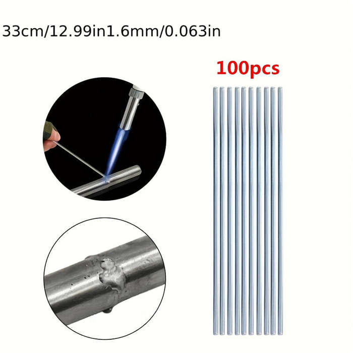 1.6mm - Boxed 100pcs Low Temperature Aluminum Welding Wire 1.6mm Diameter 33cm Length