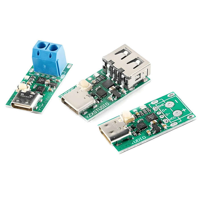 With USB Port - ZY12PDN Charging Module Type-C USB-C PD2.0 3.0 To DC USB Deception Fast Charge Trigg